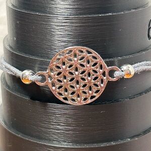 5/25$ Silver Flower of Life Bracelet